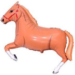 Balloons foil FLEXMETAL horse brown