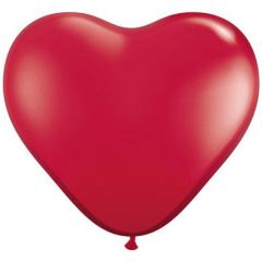Μπαλόνι καρδιά Qualatex κόκκινη 3 πόδια τεμάχιο ND