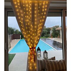 Λαμπάκια led με μπαταρίες, 10 σειρές μαζί  