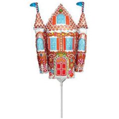 Candy castle balloon minishape 9 inch