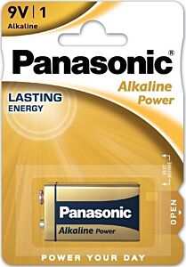 Panasonic Alkaline Power Μπαταρία 9V (τεμάχιο)