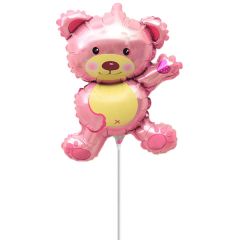 Balloon minishape BF bear pink ND 