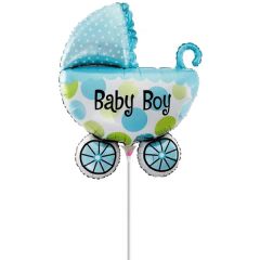 Balloon foil minishape stroller baby boy