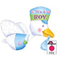 Anagram multiballoons stork it's a boy