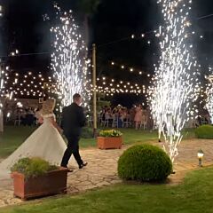 Wedding Fountain 4 meters 60 sec duration - PROFESSIONAL