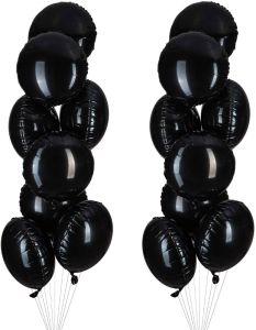 Μπαλόνι 18 ιντσών στρογγυλό μαύρο