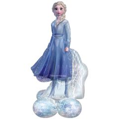 Μπαλόνια Elsa Frozen airloonz ύψους 137 cm, φουσκώνουν με αέρα