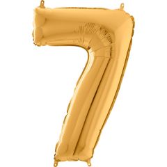 Μπαλόνια foil Jumbo χρυσό νούμερο 7 (1 μέτρο)
