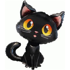 Balloons black cat 90 cm, Flexmetal