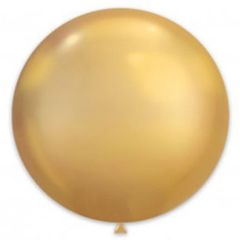 Balloons gold extra metallic chrome 33 inch - 83 cm 1 pc