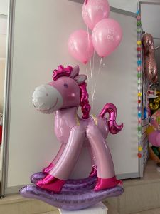 Μπαλόνια Anagram Airwalker rocking horse pink