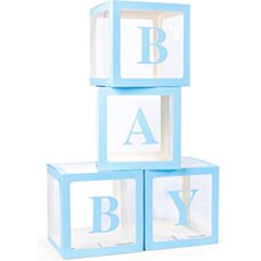 Baby Balloon Box Γαλάζιο (30 x 30 εκατοστά)