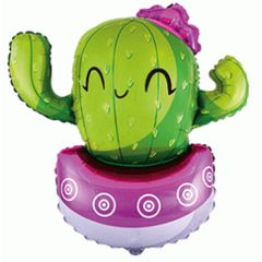 Balloons cactus pink 83cm Flexmetal