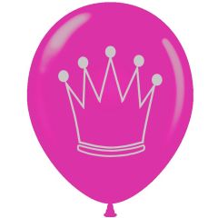 Μπαλόνια 12 ιντσών με στέμμα πριγκίπισσας (15 τεμάχια) 