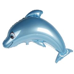 Balloon supershape dolphin light blue ND