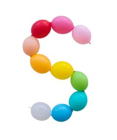 Μπαλόνι λάτεξ 14 ιντσών γιρλάντας με 2 άκρες Γαλάζιο 15 τεμάχια 