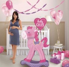 Balloons Anagram Airwalker rocking horse pink