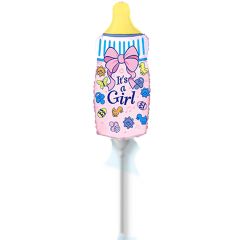 Balloons Flexmetal 9 inch it's a girl bottle