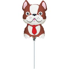 Balloon minishape Flexmetal 9 inch French bulldog brown