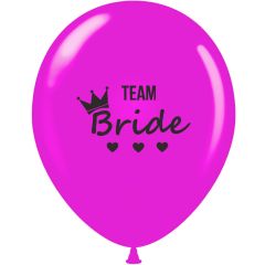 Μπαλόνια 12 ιντσών τυπωμένα Team Bride 15 τεμάχια ΣΥΣΚΕΥΑΣΜΕΝΑ