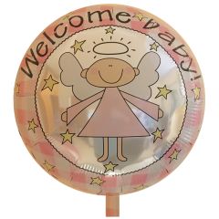 Μπαλόνι 18 ιντσών Angel welcome baby girl