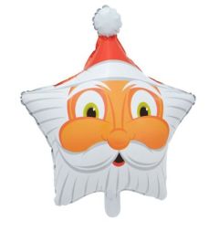 Μπαλόνι 18 ιντσών αστέρι Santa face BF73