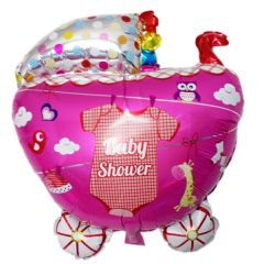 Balloon Supershape stroller shower girl ND