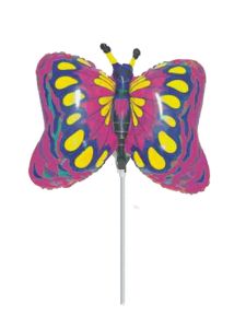 Μπαλόνια πεταλούδα μωβ 25 εκατοστά minishape