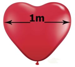 Μπαλόνι 3' πόδια καρδιά τεμάχιο