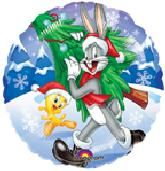 Μπαλόνι foil 18'' Bugs bunny Christmas