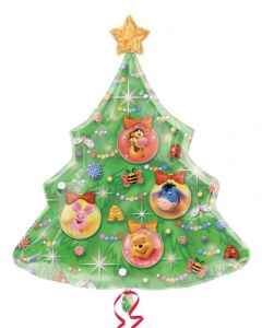 Μπαλόνι foil Supershape Χριστουγεννιάτικο δέντρο Winnie the pooh