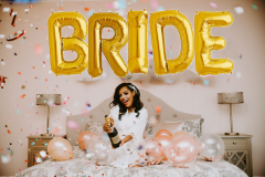 Μπαλόνια Bride γράμματα 1 Μέτρο χρυσού χρώματος