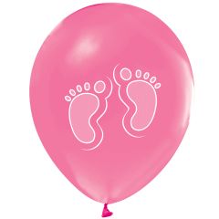 Μπαλόνια 12,5'' Πατούσα ροζ (15 τεμάχια)