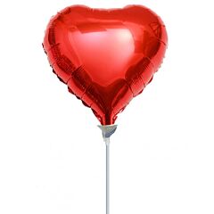 Μπαλόνι foil 9'' minishape καρδιά κόκκινη - Flexmetal