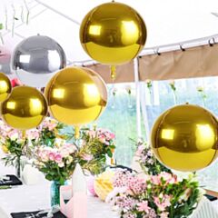 Μπαλόνια Foil Χρυσά 4D Στρογγυλά 30 εκατοστών