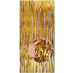 Χρυσή κουρτίνα διακοσμητική (Διάσταση 2 μέτρα ύψος Χ 1 μέτρο πλάτος)