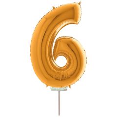 Μπαλόνια foil χρυσό minishape No 6 (40 εκατοστά)