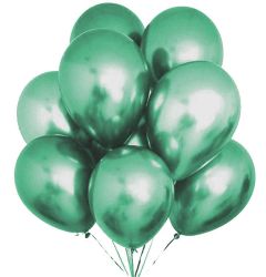 Μπαλόνια 12'' Πράσινο Extra Metallic Chrome (15 τεμάχια)