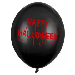 Balloons scary Happy Halloween black 12 inch 15pcs