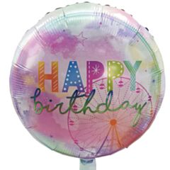 Μπαλόνι 18'' Happy Birthday Luna Park