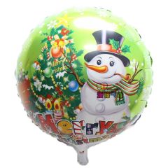 Balloon foil round 18 inch snowman BF70