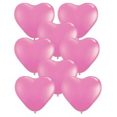 Μπαλόνια καρδιές ροζ 6 ιντσών 30 τεμάχια 