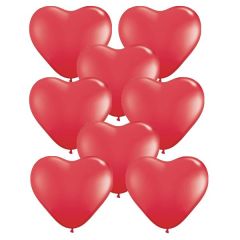 Μπαλόνια καρδιές κόκκινες 17 ιντσών 5 τεμάχια