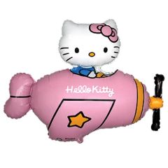 Balloons Hello Kitty airplane pink 92 cm