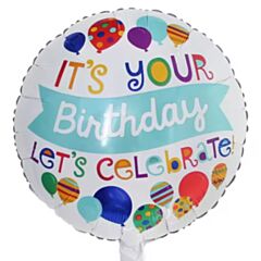 Μπαλόνι 18'' It's Your Birthday Let's Celebrate