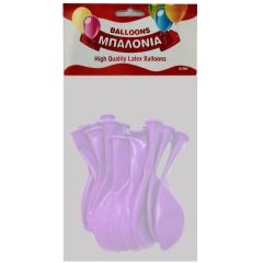 Μπαλόνια latex Macaron λιλά 12 ιντσών 15 τεμάχια