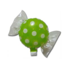 Μπαλόνι minishape 9 ιντσών πουά λαχανί καραμέλα ND