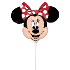 Balloons Minnie Mouse head with red bow minishape Anagram