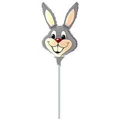 Balloons foil 9 inch FLEXMETAL bugs bunny grey