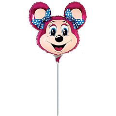 Μπαλόνια Minnie mouse φούξια 25 εκατοστά minishape